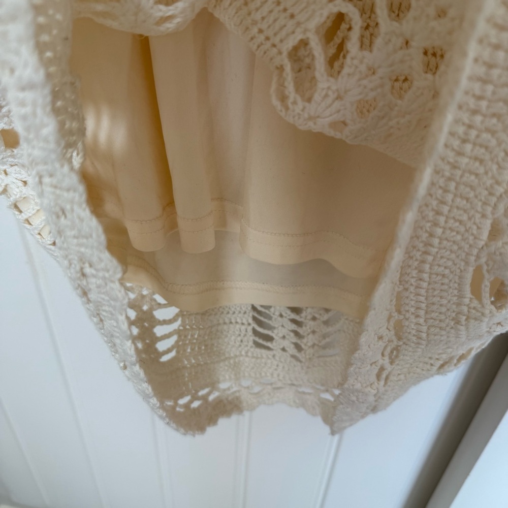 Vtg 90’s Express Handknit Crochet Midi Boho Cottagecore Dress - Picture 8 of 8